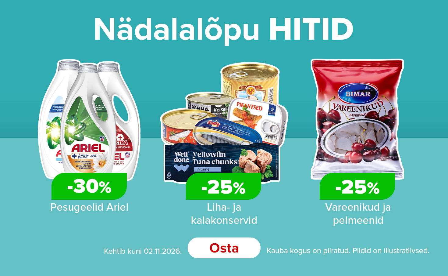 Nädalavahetuse pakkumised N44
